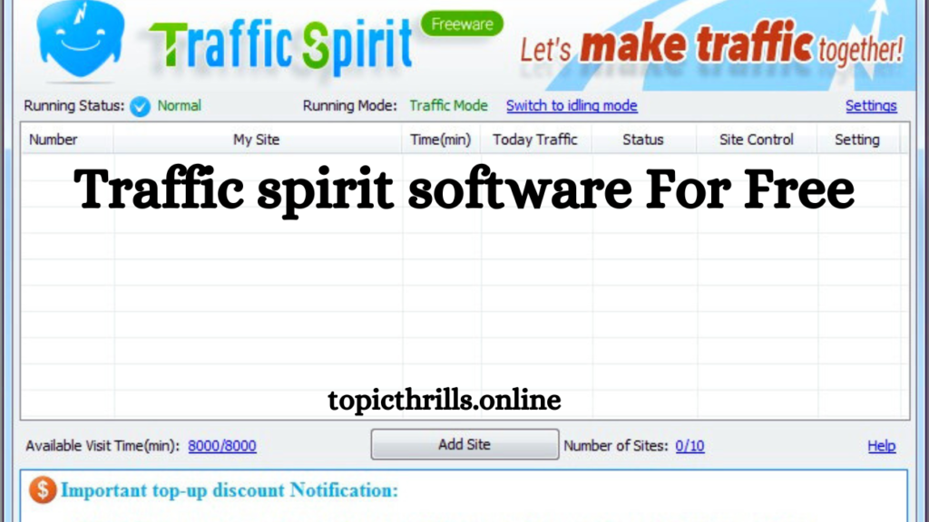 Traffic spirit software For Free